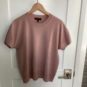 Banana Republic Short-Sleeved Crew-Neck Cashmere Sweater, Size M